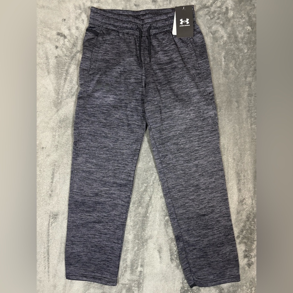 New Under Armour‎ Boys Cold Gear Fleece Pant Charcoal Gray Size Youth Medium